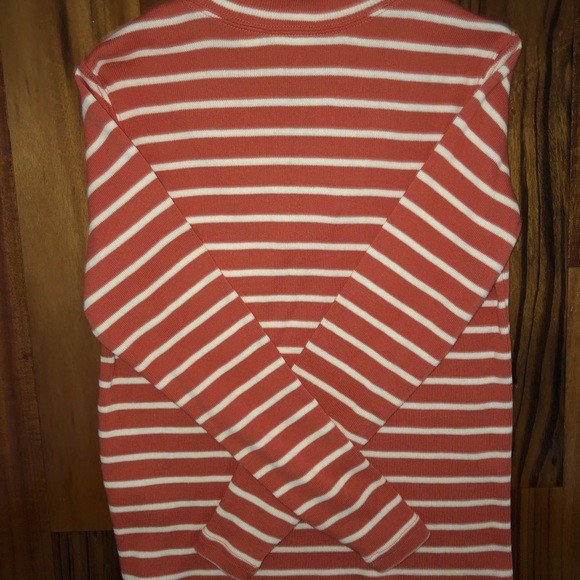 LL Bean cotton stripes quarter zip shirt s… - Picture 2 of 4